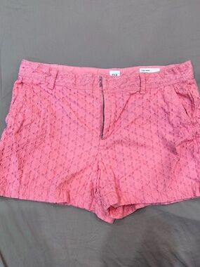 GAP Pink Eyelet Cotton Shorts